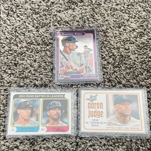 Arron Judge Lot 3 Cards Baseball